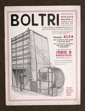 Pubblicità Agraria - Brochure Essicatoio Boltri modello Alfa  - Milano 