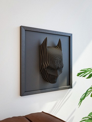 Quadro batman scultura - 3d,