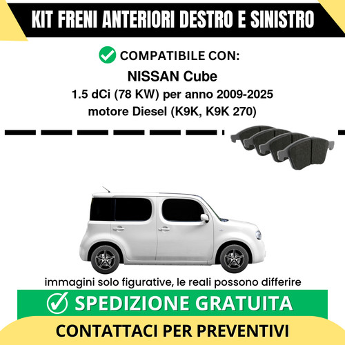 Pastiglie freno anteriori per - pastiglie,