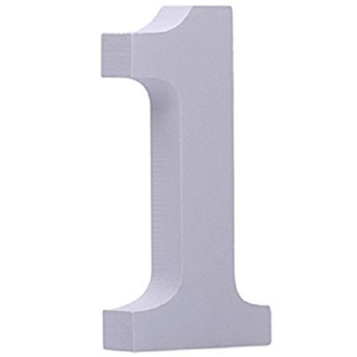 Numero legno bianco h 11 - legno,