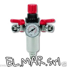 RIDUTTORE DI PRESSIONE Compressore 1/2" M + MANOMETRO