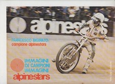 advertising Pubblicità-STIVALI  MOTO ALPINESTARS SPEEDWAY 1977 F. BIGINATO