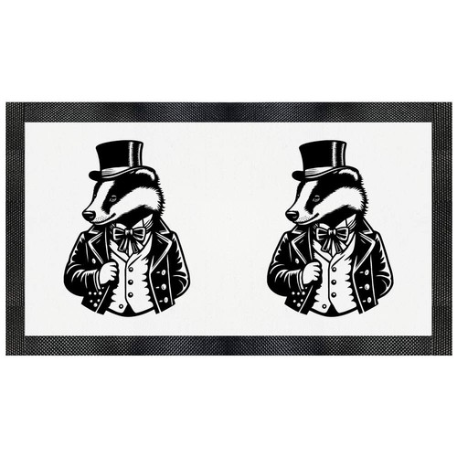 Fancy badger wearing - wearing, hat'