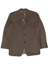 Giacca Lana 50 IT, Greenwoods Brown Wool Blend Tweed Sports jacket Blazer, 40 UK
