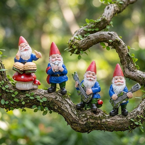 Set pezzi statuina gnomo da - pezzi,