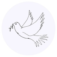 24 adesivi 'Colomba in volo' (SK00005982)