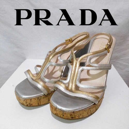Sandali con zeppa prada 5 - zeppa,