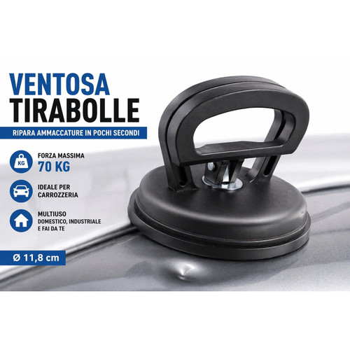 Ventosa tirabolle auto 8cm - auto, 11,8cm