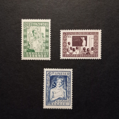 Belgio 1951 unesco serie - 1951/, di