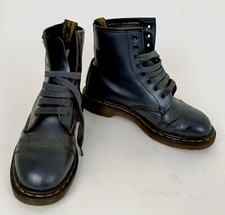 Anfibi Dr. Martens 8 fori grigio-blu nr.39 donna classic Punk Mod Rock -XXX