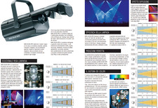 Proiettore luci Clay paky miniscan hpe 300 projector lighting discoteca.