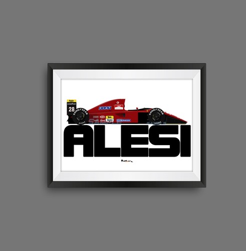 Stampa jean alesi ferrari 643 - jean,