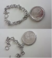 Bracciale Argento 925 Moneta 1000 lire Concordia Roma Capitale Collezione Origin