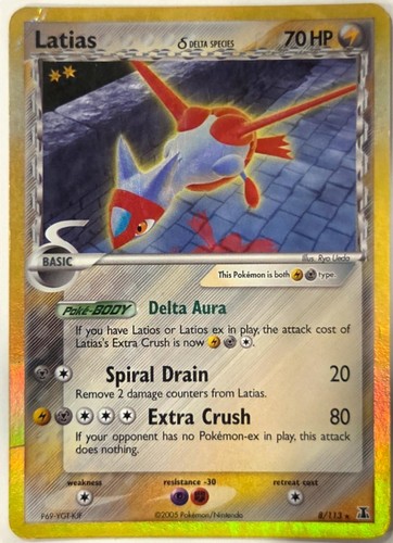 Latias 113 holo rare delta - latias,