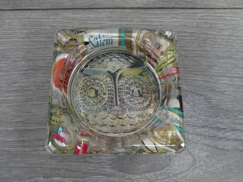 Posacenere vintage etichetta
