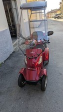 Veleco Faster W Scooter Elettrico 4 Ruote per Disabili - Rosso Con Tetto