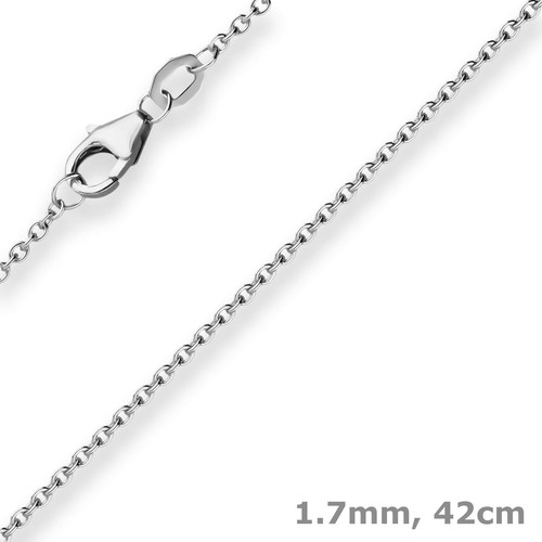 7mm collana ancora piatto - ancora,