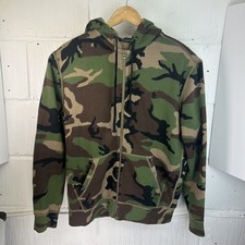 Polo Ralph Lauren uomo felpa mimetica zip con cappuccio verde marrone mimetica XL