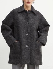? Cappotto Max&Co  By MAX MARA Magda?feltro Lana Wool Grey Coat  L Size