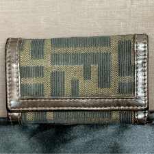 FENDI Zucca Tan Navy Canvas