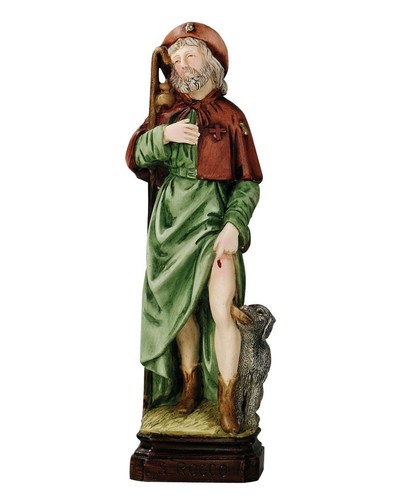 Statua san rocco - 20, resina