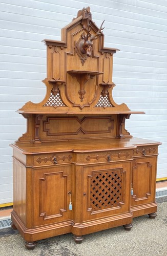 Antica credenza alzata legno - antica,