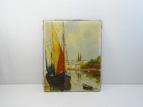 Antico quadro hst olio tela - hst, su