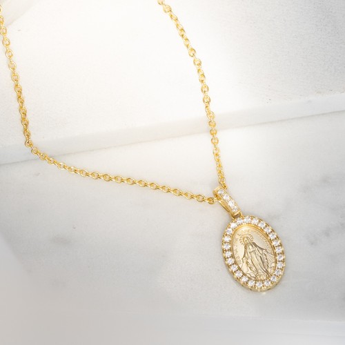Medaglia miracolosa oro - oro, su