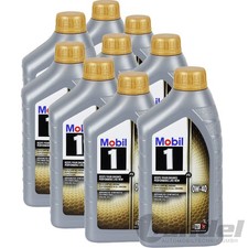 9x 1L Mobil 1 FS 0W40 Olio