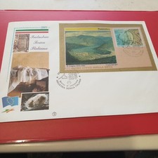 Repubblica Italiana Busta Primo Giorno 2001 Franco busta In Seta Como Dall' Alto