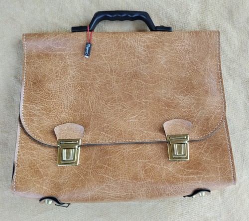 Cartella pelle marrone - in,