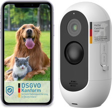 ® Cam Free - Telecamera per Animali Domestici Wireless Telecamera per Cani Con A