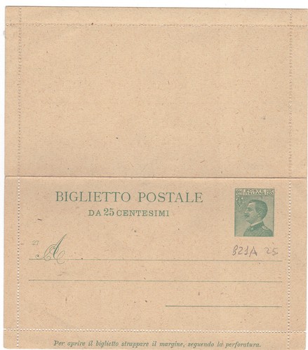B21 regno biglietto postale - a,