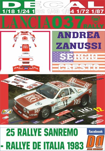 Decal lancia 037 - lancia,