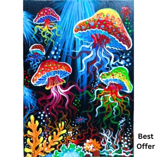 Aceo originale meduse mare - meduse,