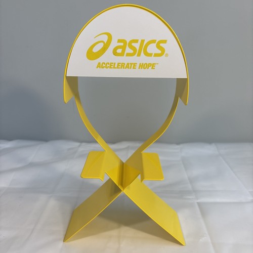 Asics shoe display yellow - display,