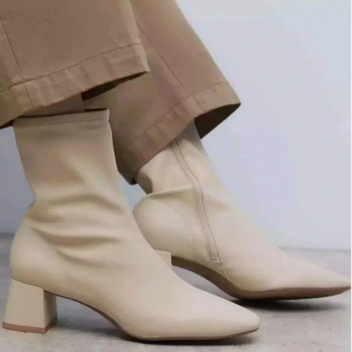 Zara ecru leather - ecru,