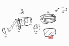 MERCEDES W220 S C215 CL VETRO