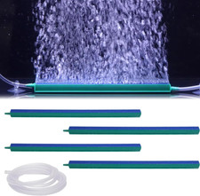 4 Pezzi 30Cm Pietre Ad Aria per Acquario Con 1 Tubi Da 2M, Pietra Porosa Acquari