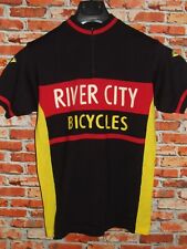EROICA MAGLIA SHIRT BICI CICLISMO VINTAGE 70'S RIVER CITY 50% LANA RICAMATA