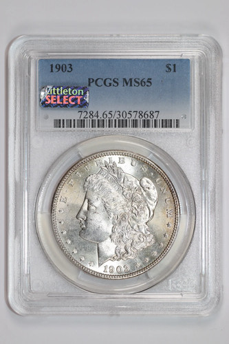 1903 dollaro morgan pcgs ms65 - pcgs,
