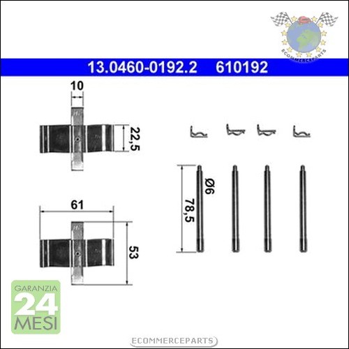 Kit accessori pastiglie freno