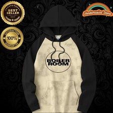 Felpa con Cappuccio Uomo BOILER ROOM – Beige & Nera -  TAGLIA XL - DJ HOUSE
