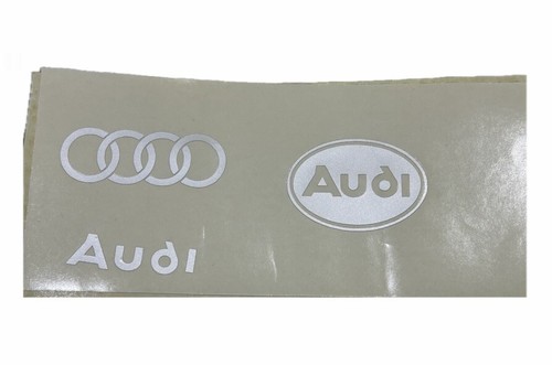 Adesivi audi argento set 3 - adesivi,