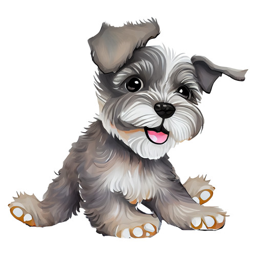 Adesivo auto schnauzer nano - schnauzer,