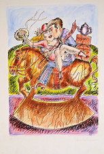 Daniela Romano Litografia firmata, con certificato  Franz Borghese cm. 50 x 70.