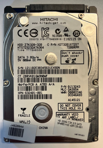 Hitachi hdd 320gb - 320gb, hard