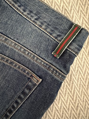 Gucci jeans uomo blu délavé