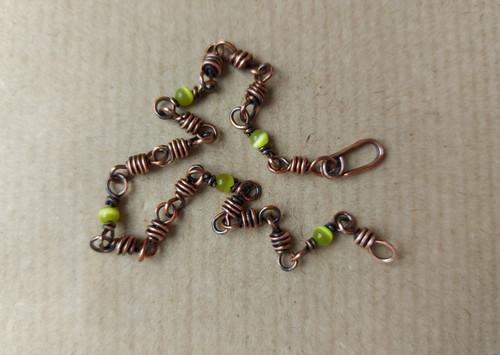 Bracciale lavorato filo con - lavorato, a