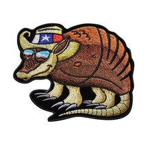 Texas armadillo embroidered - texas,